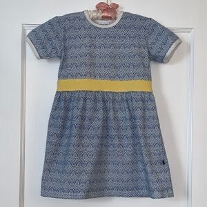 Toobydoo New York Blue & Yellow Dress 4 EUC